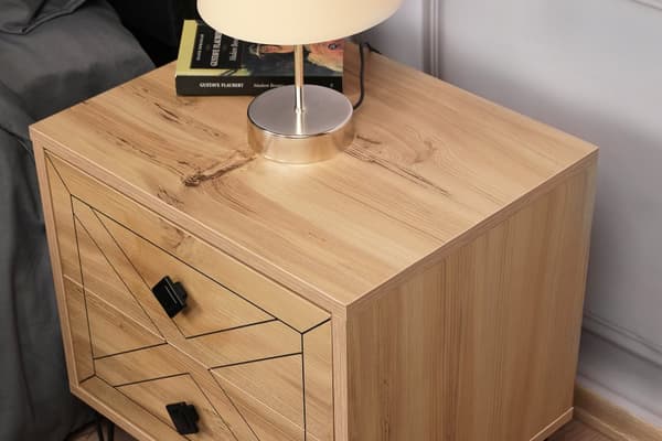 Chic Home Luona yöpöytä laatikoilla L50xS40xK55 cm, ruskea