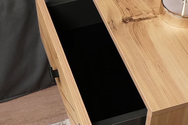 Chic Home Luona yöpöytä laatikoilla L50xS40xK55 cm, ruskea