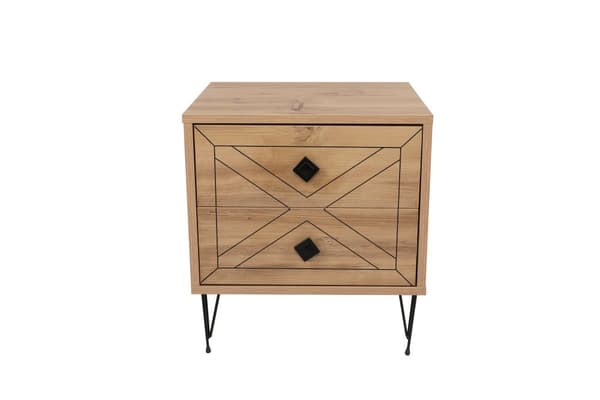 Chic Home Luona yöpöytä laatikoilla L50xS40xK55 cm, ruskea