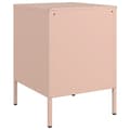 Miniatyrbilde 9 av 11: vidaXL Nattbord rosa 36x39x50,5 cm stål
