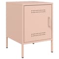 Miniatyrbilde 6 av 11: vidaXL Nattbord 2 stk rosa 36x39x50,5 cm stål
