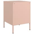 Miniatyrbilde 9 av 11: vidaXL Nattbord 2 stk rosa 36x39x50,5 cm stål