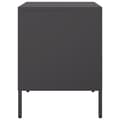 Miniatyrbilde 8 av 11: vidaXL Nattbord 2 stk svart 36x39x50,5 cm stål