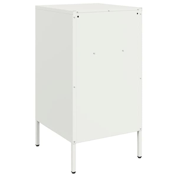 vidaXL sengebord 36x39x68 cm stål hvid