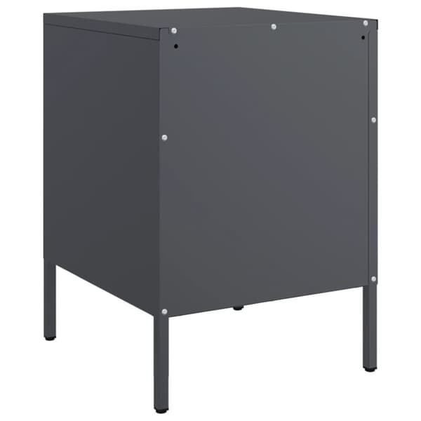 vidaXL Yöpöydät 2 kpl antrasiitti 36x39x50,5 cm teräs