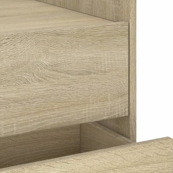 vidaXL Nattbord 2 stk sonoma eik 45x50x50 cm konstruert tre
