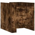 Miniatyrbilde 3 av 11: vidaXL Nattbord røkt eik 45x50x50 cm konstruert tre