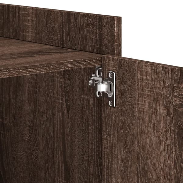 vidaXL Nattbord brun eik 45x50x50 cm konstruert tre