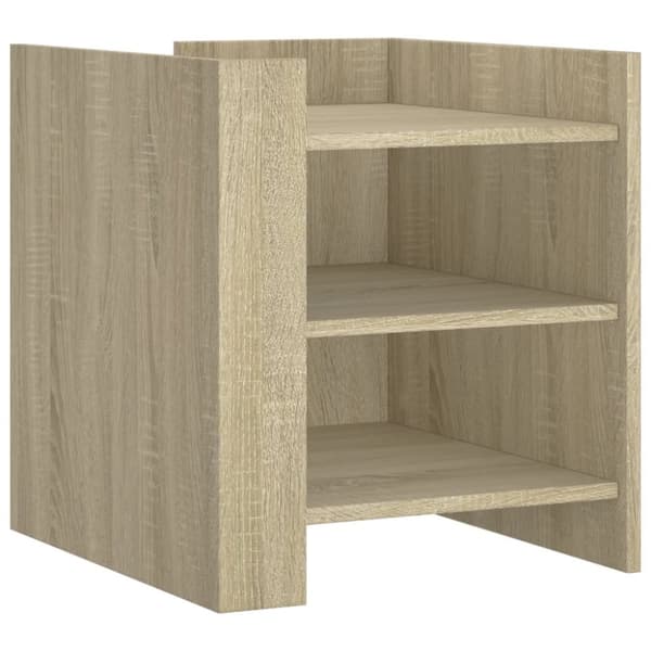 vidaXL sengebord 45x50x50 cm konstrueret træ sonoma-eg