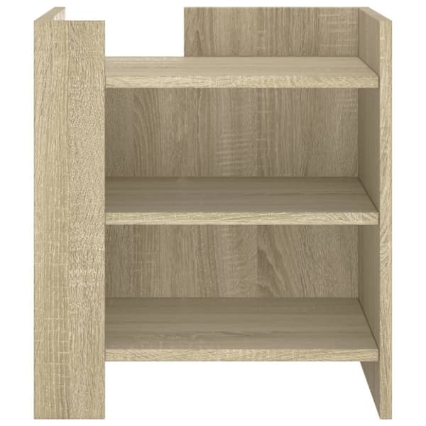 vidaXL sengebord 45x50x50 cm konstrueret træ sonoma-eg