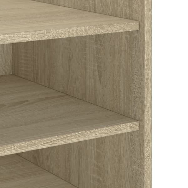 vidaXL sengebord 45x50x50 cm konstrueret træ sonoma-eg