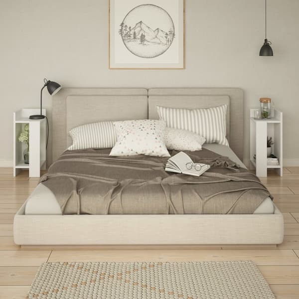 Chic Home Eero yöpöytä 2kpl, 25x27xK60 cm, valkoinen
