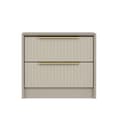 Pikkukuva 4 / 8: Chic Home Kati yöpöytä 53x45xK45 cm, beige/kulta