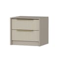 Pikkukuva 5 / 8: Chic Home Kati yöpöytä 53x45xK45 cm, beige/kulta