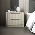 Pikkukuva 2 / 8: Chic Home Kati yöpöytä 53x45xK45 cm, beige/kulta