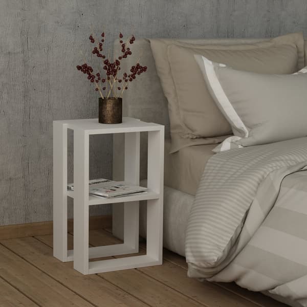 Chic Home Sipi yöpöytä 30xK55 cm, valkoinen