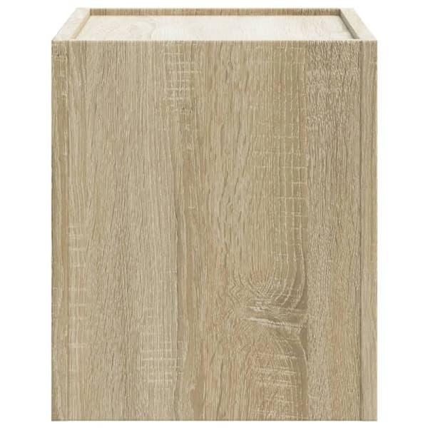 vidaXL Väggmonterat sängbord sonoma-ek 45x30x35 cm