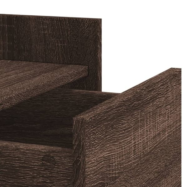 vidaXL Nattbord brun eik 45x50x65 cm konstruert tre