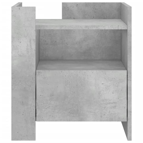 vidaXL Nattbord betonggrå 45x50x50 cm konstruert tre