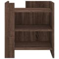 Miniatyrbilde 5 av 11: vidaXL Nattbord brun eik 45x50x50 cm konstruert tre