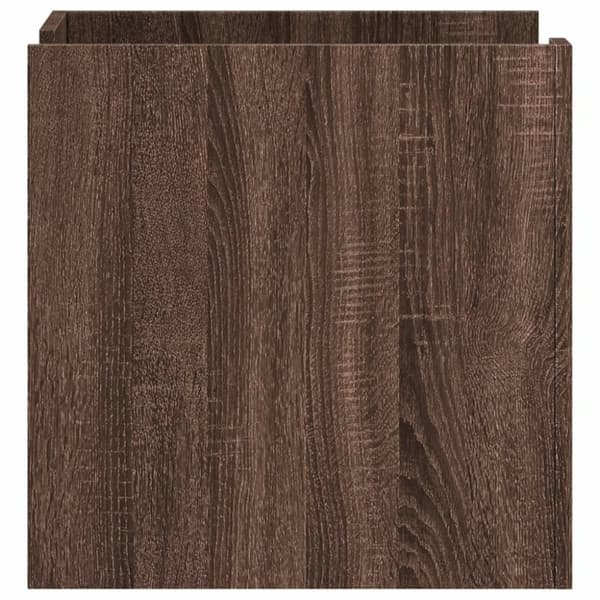 vidaXL Nattbord brun eik 45x50x50 cm konstruert tre