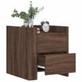 Miniatyrbilde 4 av 11: vidaXL Nattbord brun eik 45x50x50 cm konstruert tre