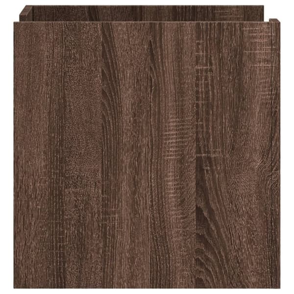 vidaXL Nattbord brun eik 45x50x50 cm konstruert tre