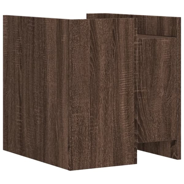 vidaXL Nattbord brun eik 45x50x50 cm konstruert tre
