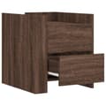 Miniatyrbilde 8 av 11: vidaXL Nattbord brun eik 45x50x50 cm konstruert tre