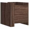 Miniatyrbilde 1 av 11: vidaXL Nattbord brun eik 45x50x50 cm konstruert tre