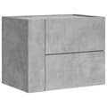 Miniatyrbilde 6 av 11: vidaXL Veggmonterte nattbord 2 stk betonggrå 45x30x35 cm