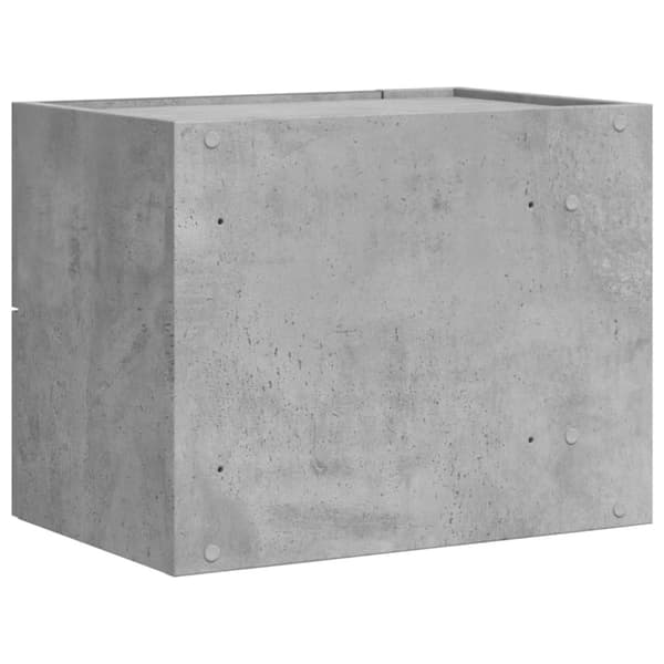 vidaXL Veggmonterte nattbord 2 stk betonggrå 45x30x35 cm