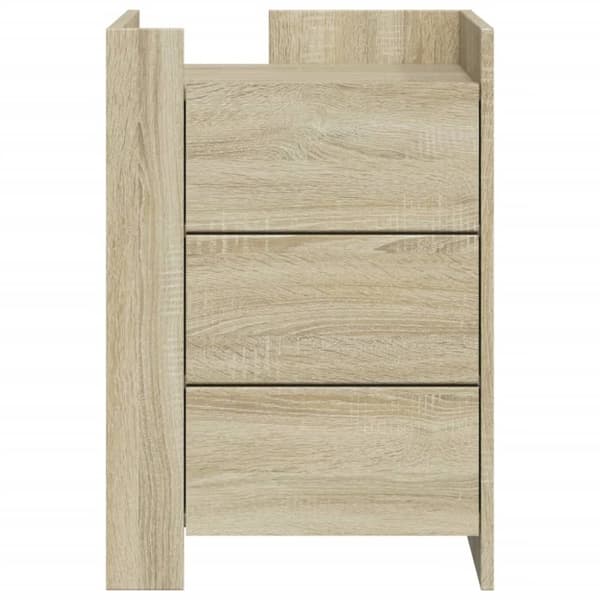 vidaXL Nattbord sonoma eik 45x50x65 cm konstruert tre