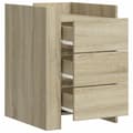 Miniatyrbilde 9 av 11: vidaXL Nattbord sonoma eik 45x50x65 cm konstruert tre