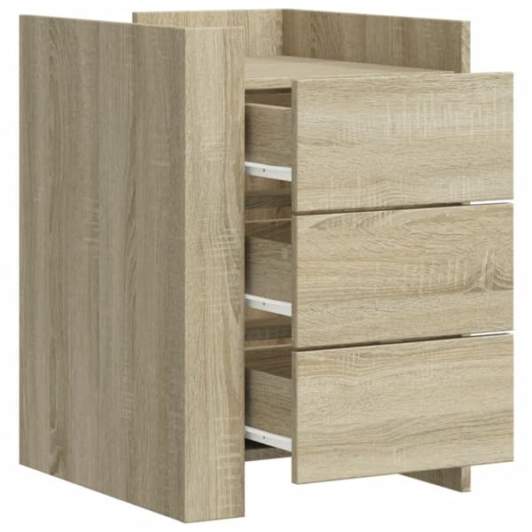 vidaXL Nattbord sonoma eik 45x50x65 cm konstruert tre