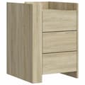 Miniatyrbilde 1 av 11: vidaXL Nattbord sonoma eik 45x50x65 cm konstruert tre