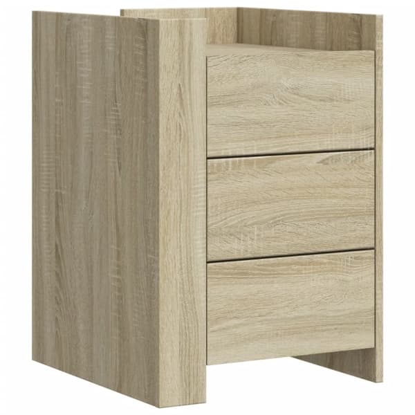 vidaXL Nattbord sonoma eik 45x50x65 cm konstruert tre