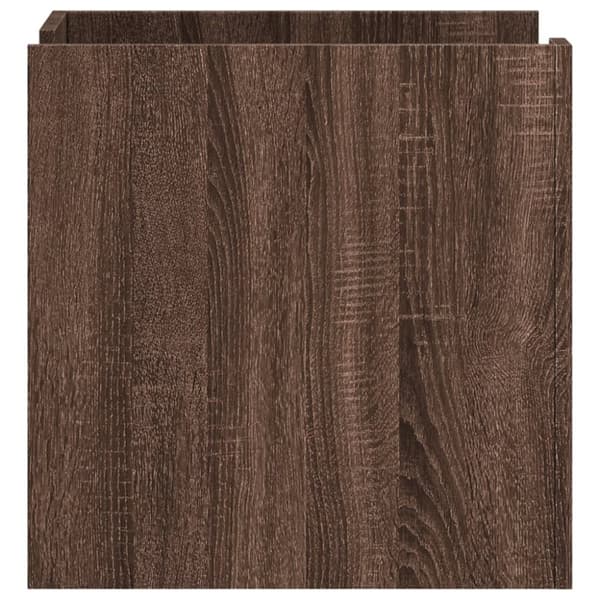 vidaXL Nattbord brun eik 45x50x50 cm konstruert tre