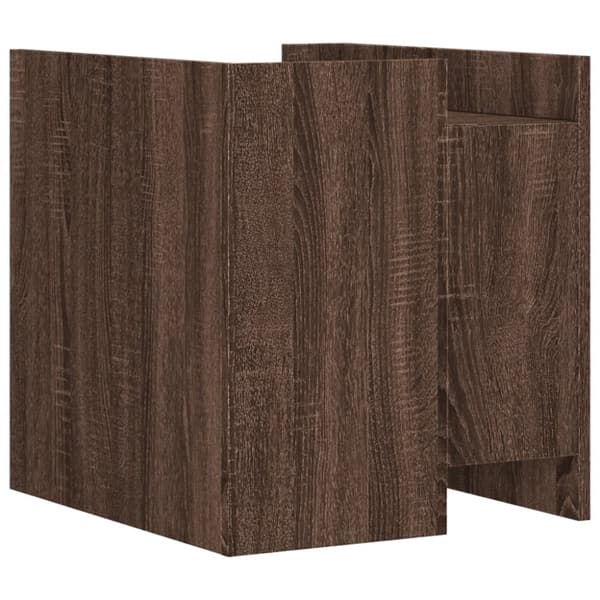 vidaXL Nattbord brun eik 45x50x50 cm konstruert tre