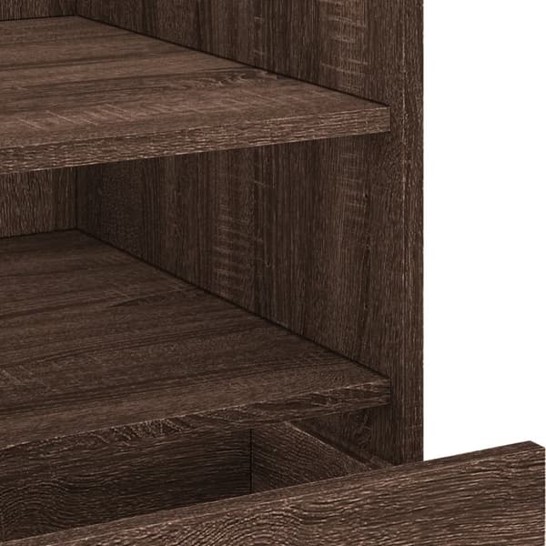 vidaXL Nattbord brun eik 45x50x50 cm konstruert tre