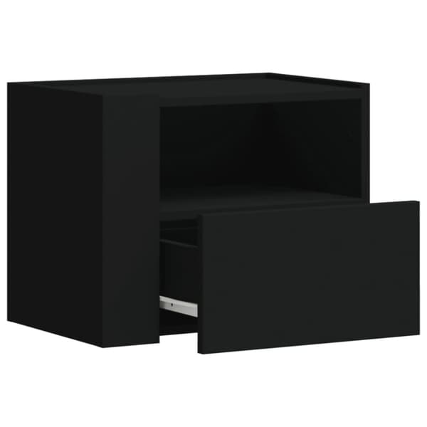 vidaXL væghængte sengeborde 2 stk. 45x30x35 cm sort