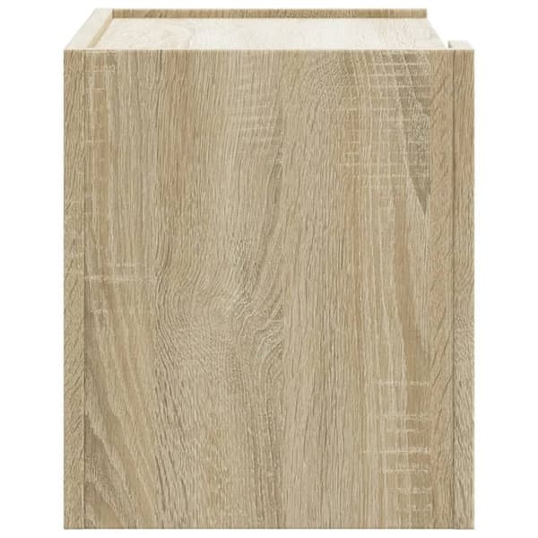 vidaXL Seinäkiinnitettävät yöpöydät 2 kpl Sonoma-tammi 45x30x35 cm