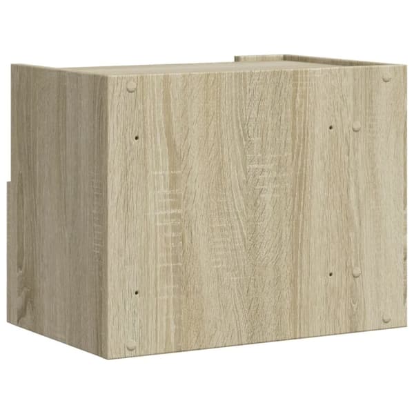 vidaXL Seinäkiinnitettävät yöpöydät 2 kpl Sonoma-tammi 45x30x35 cm