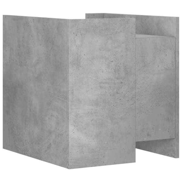 vidaXL Yöpöytä betoninharmaa 45x50x50 cm tekninen puu