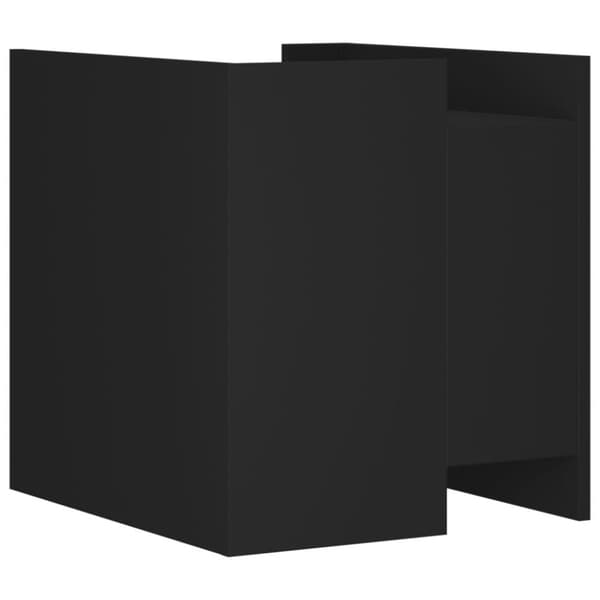 vidaXL sengebord 45x50x50 cm konstrueret træ sort