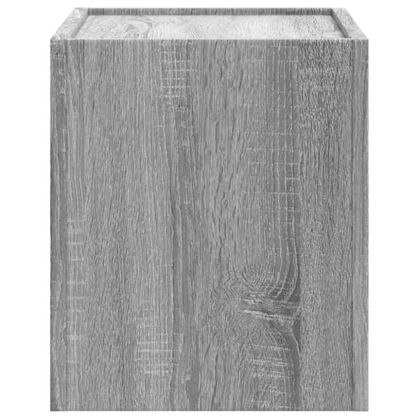 vidaXL væghængt sengebord 45x30x35 cm grå sonoma-eg