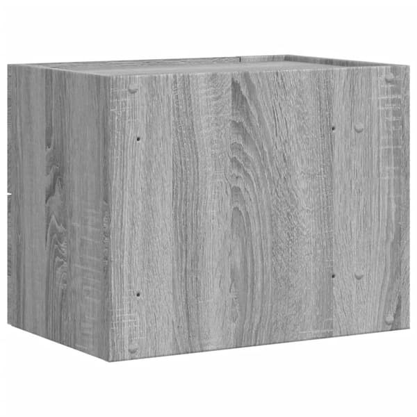 vidaXL væghængt sengebord 45x30x35 cm grå sonoma-eg