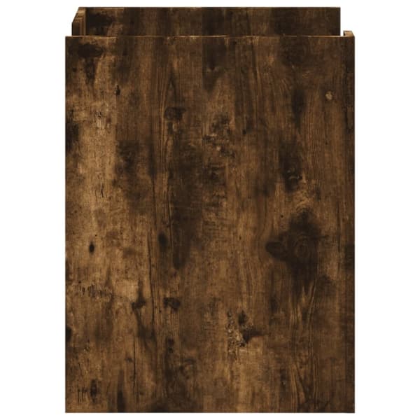 vidaXL sengebord 45x50x65 cm konstrueret træ røget egetræsfarve