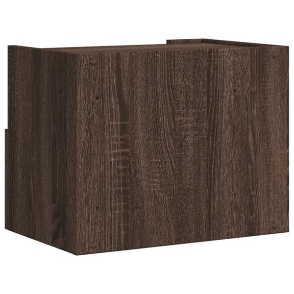 vidaXL væghængte sengeborde 2 stk. 45x30x35 cm brun egetræsfarve
