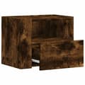 Miniatyrbilde 8 av 11: vidaXL Veggmonterte nattbord 2 stk røkt eik 45x30x35 cm
